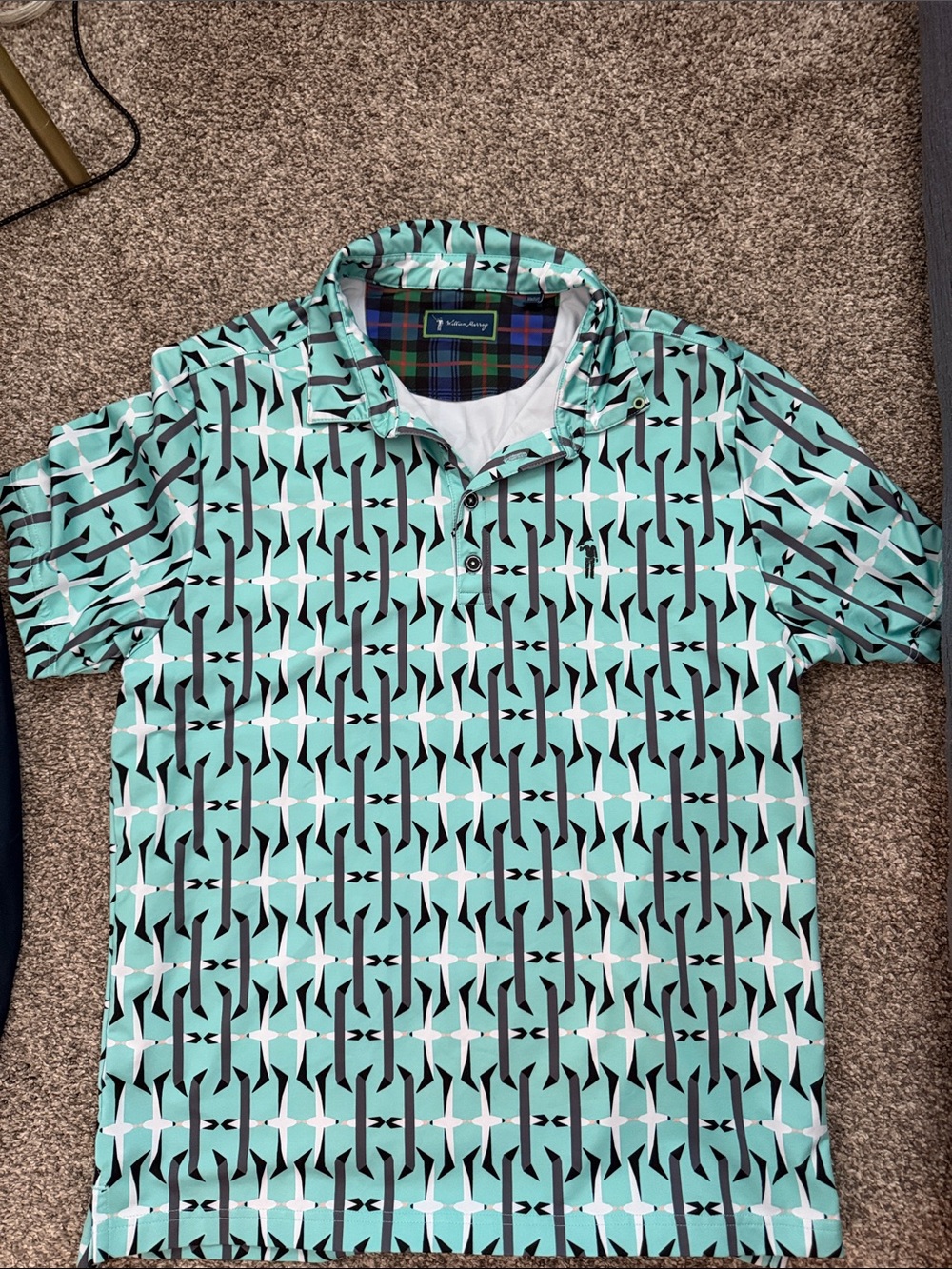 William Murray Albatross Print Golf Polo